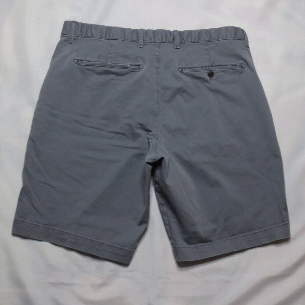 GAP mens SHORTS chino GRAY career CASUAL flat front SIZE 33 - Picture 10 of 10